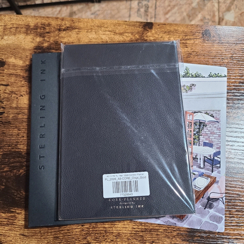 Sterling Ink A5 CORE full Year 2026 Planner Gold Edge Black